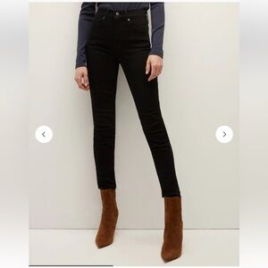 Veronica Beard Debbie Ankle Skinny Jeans Onyx Wash Size 27 High Rise